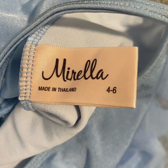 Mirella Dancewear Leotard Blue Tank Tutu Ballet Dress Girls Size 4-6 - Picture 7 of 7